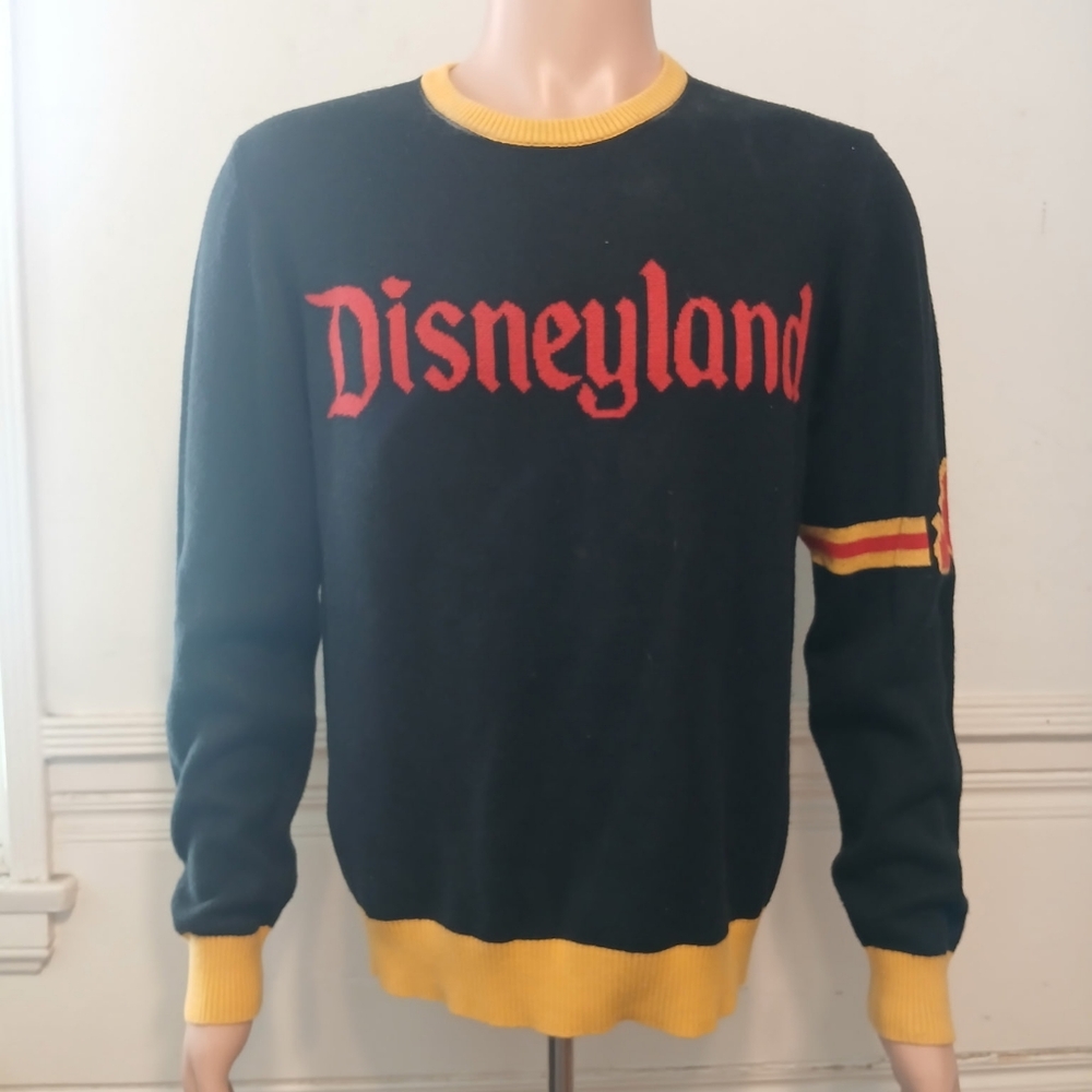 Disneyland Black and Red Men's Crewneck Sweater